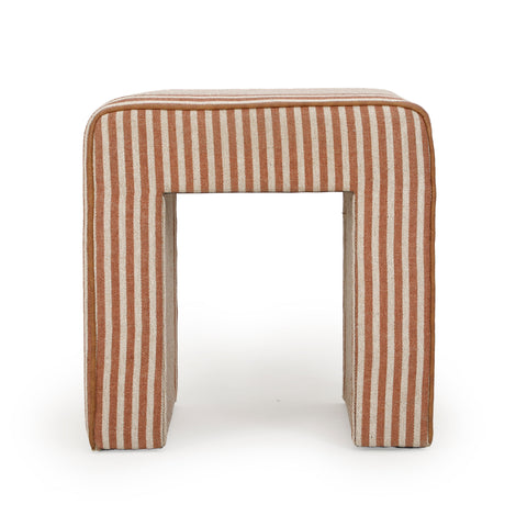 Giselle Castaigne Square Cotton Jute Ottoman - image 2