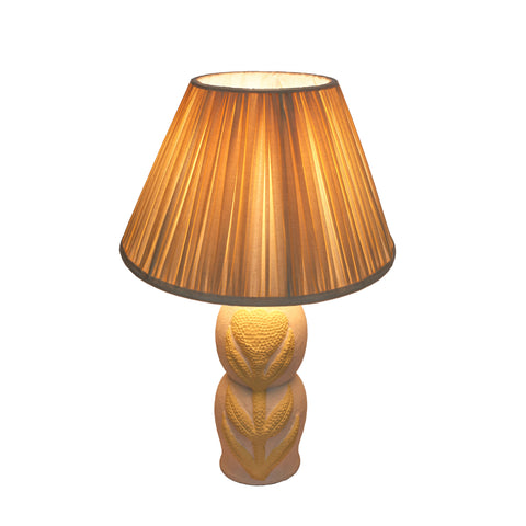Arielle Fontaine Curved Papier Mache Flower Pleated Table Lamp - image 5