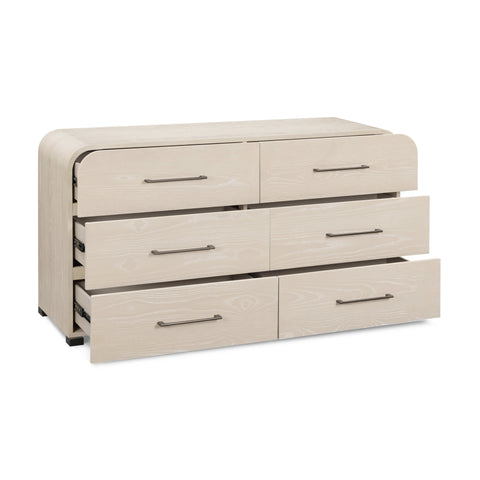 Estelle Navarre 62" Ash 6-Drawer Dresser - image 3
