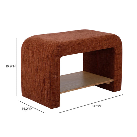 Vivienne Arden Railroad Chenille Storage Side Table - image 5