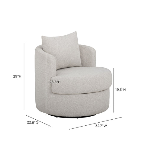 Camille StClair Performance Boucle Swivel Accent Chair - image 8