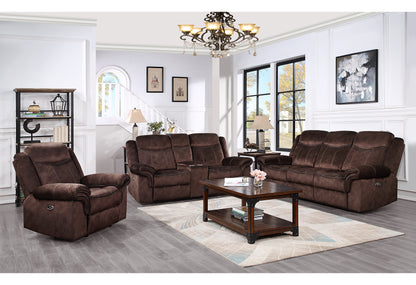 Austin Coffee POWER CONSOLE RECLINING LOVESEAT WITH POWER SWITCH