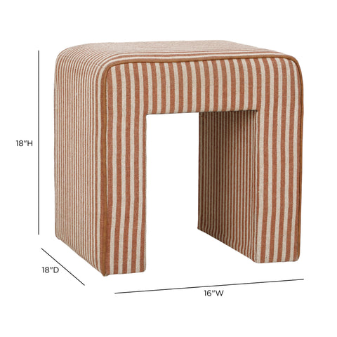 Giselle Castaigne Square Cotton Jute Ottoman - image 6