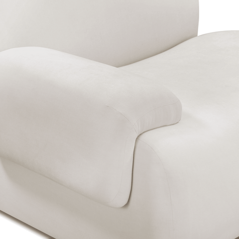 Contract-Grade Upcycled Fabric Corner Chair - image 8