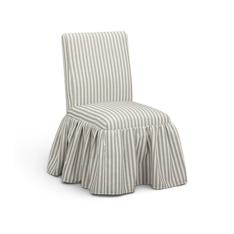Colette Laurent Striped Performance Linen Skirted Dining Chair - image 3
