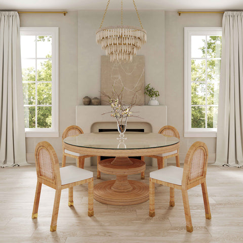 Arielle Bellamy Arched Rattan Dining Chair - image 2
