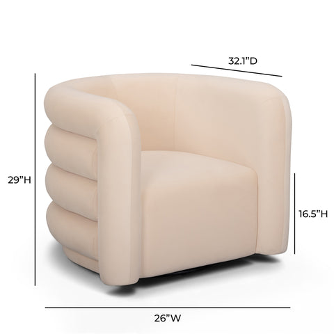 Noemie Como Performance Velvet Swivel Accent Chair - image 8