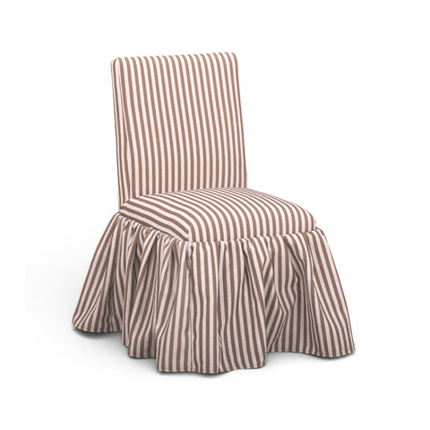 Colette Laurent Striped Performance Linen Skirted Dining Chair - image 3