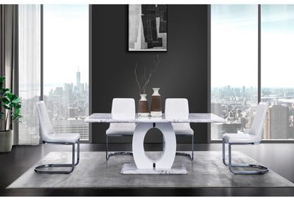 Jordyn White DINING TABLE + 4 DC