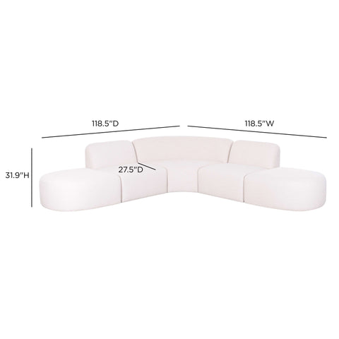 Leonie Laurent 5-Piece Modular Euro Sectional - image 5