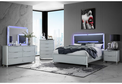 Arthur Silver QUEEN BED GROUP
