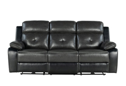Dean Blanche Charcoal/Blanche Black Power POWER RECLINING SOFA