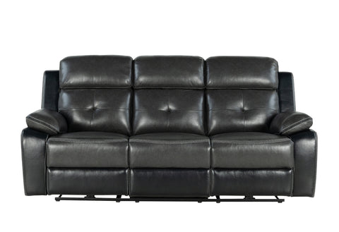 Dean Blanche Charcoal/Blanche Black Power POWER RECLINING SOFA