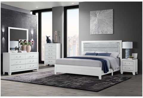 Ashley QUEEN BED WITH LED