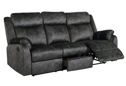 Craig Granite RECLINING SOFA WITH DROP DOWN TABLE AND STORAGE DRAWER