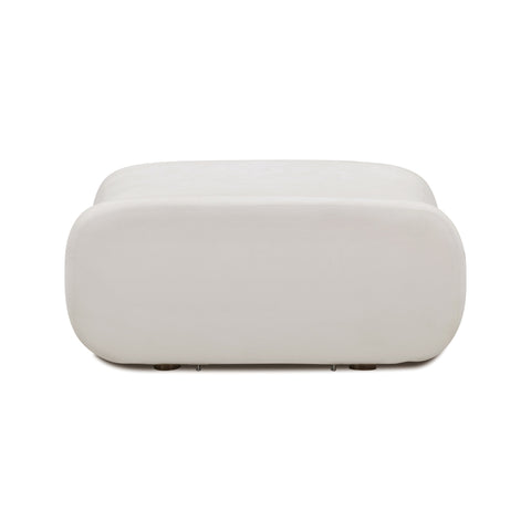 Contract-Grade Upcycled Fabric Ottoman - image 2