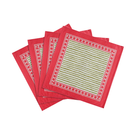 Leonie Como Cotton Canvas Printed Napkins - Set of 4 - image 4
