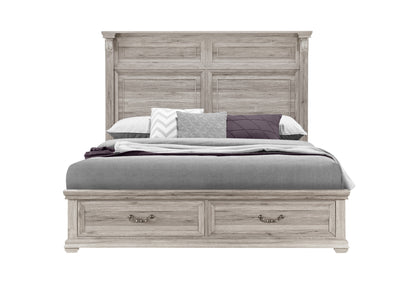 Alex Natural Storage,Tatum Natural Panel Bed KING BED STORAGE